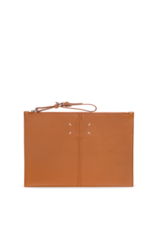 Maison Margiela BROWN Leather pouch from the ‘Dress-age’ collection 1