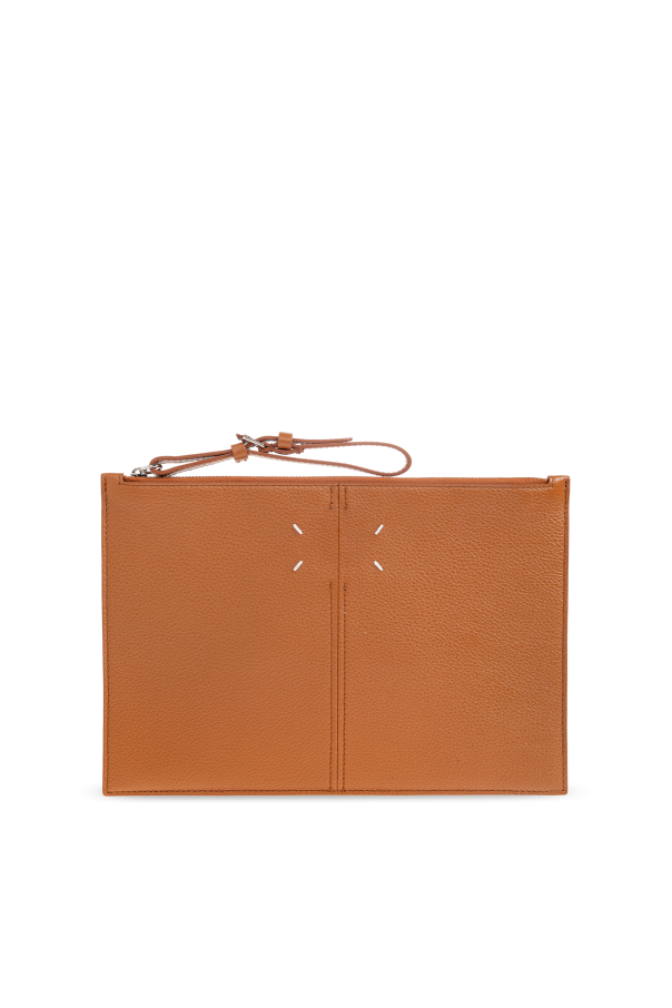 Maison Margiela BROWN Leather pouch from the ‘Dress-age’ collection 1