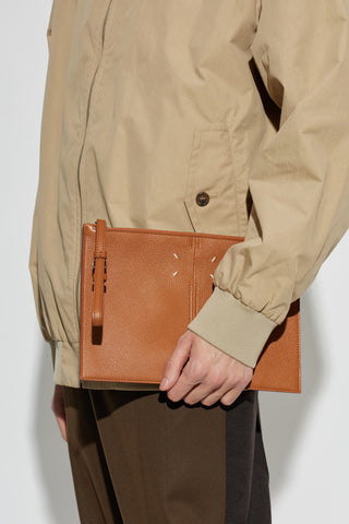 Maison Margiela BROWN Leather pouch from the ‘Dress-age’ collection 3