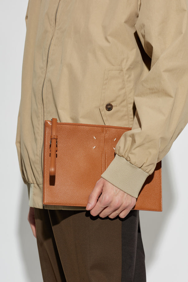 Maison Margiela BROWN Leather pouch from the ‘Dress-age’ collection 3