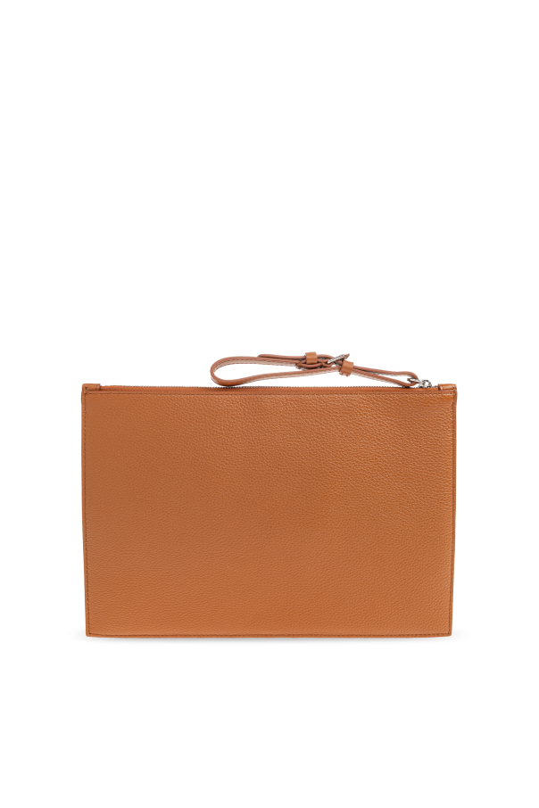 Maison Margiela BROWN Leather pouch from the ‘Dress-age’ collection 4