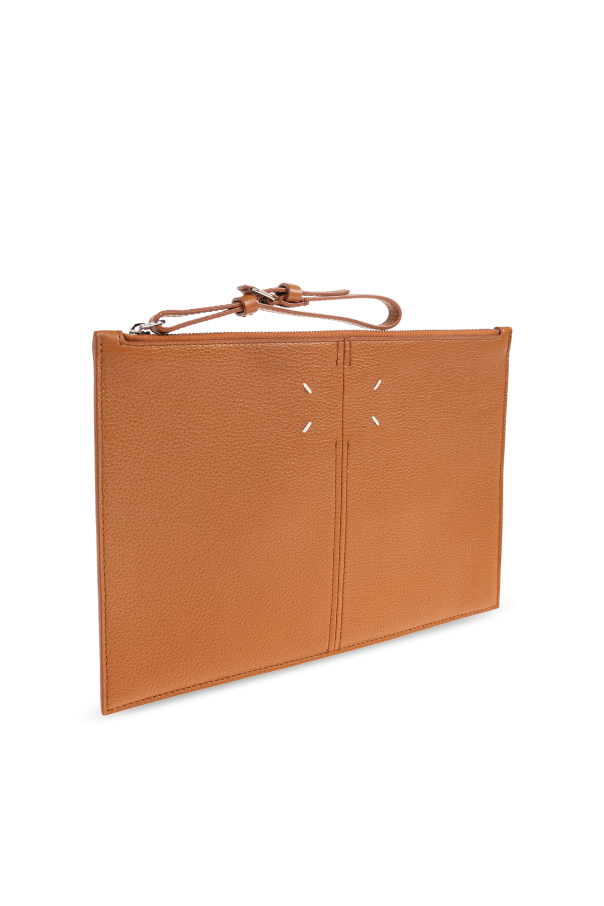 Maison Margiela BROWN Leather pouch from the ‘Dress-age’ collection 5