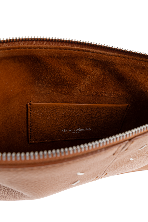 Maison Margiela BROWN Leather pouch from the ‘Dress-age’ collection 6