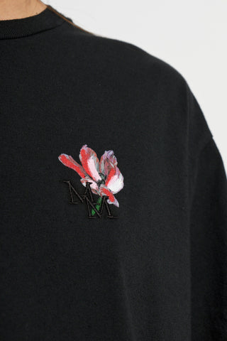 Maison Margiela BLACK T-shirt with print 5
