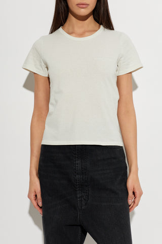 Maison Margiela cream T-shirt with embroidered logo 3