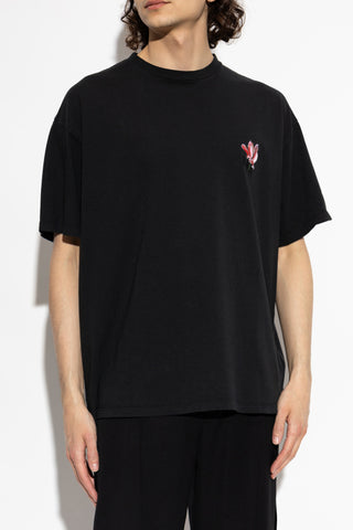 Maison Margiela BLACK T-shirt with print 3