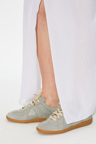 Maison Margiela GREY Leather sports shoes 2