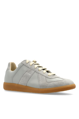 Maison Margiela GREY Leather sports shoes 4