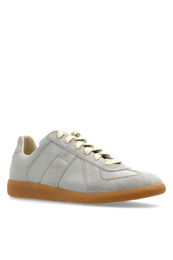 Maison Margiela GREY Leather sports shoes 4