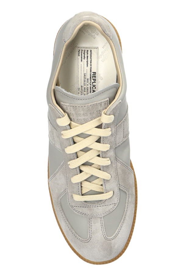 Maison Margiela GREY Leather sports shoes 6