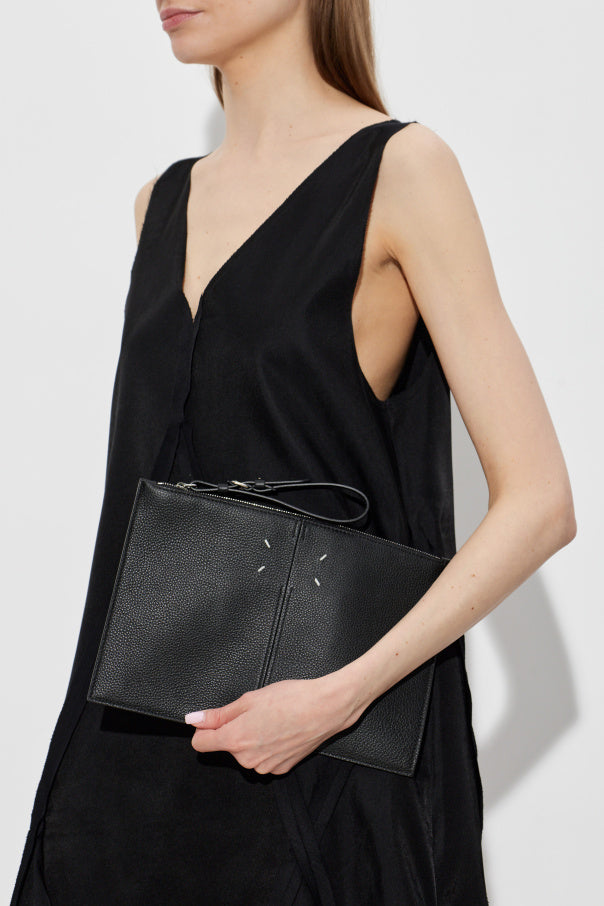 Maison Margiela BLACK Leather handbag 2