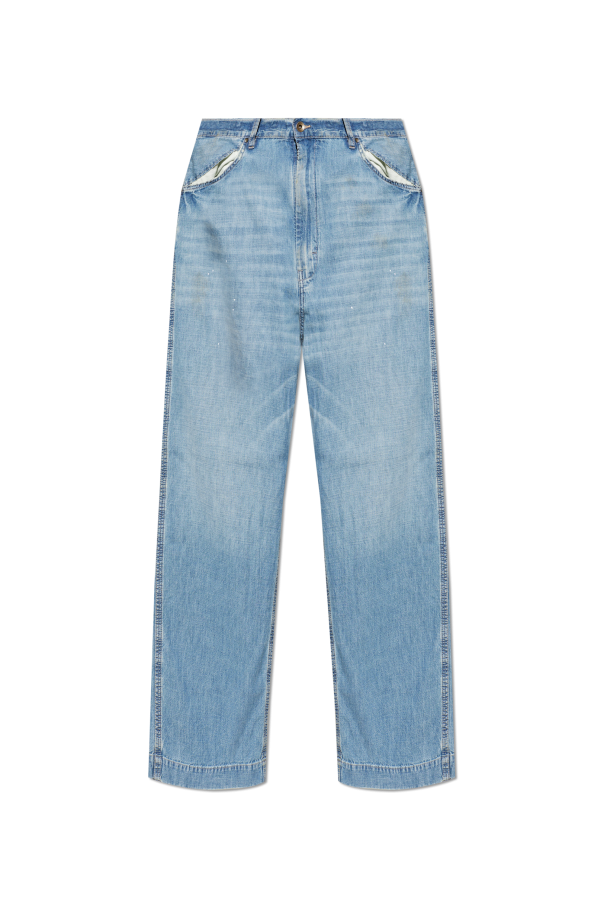 Maison Margiela BLUE Jeans with 'vintage' effect 1