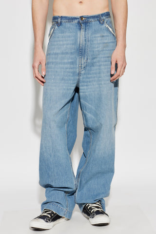 Maison Margiela BLUE Jeans with 'vintage' effect 3