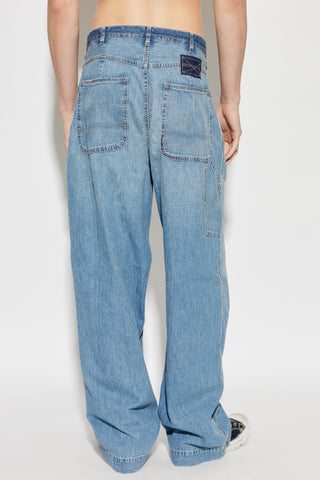 Maison Margiela BLUE Jeans with 'vintage' effect 4