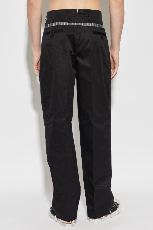 Maison Margiela BLACK Cotton trousers 4