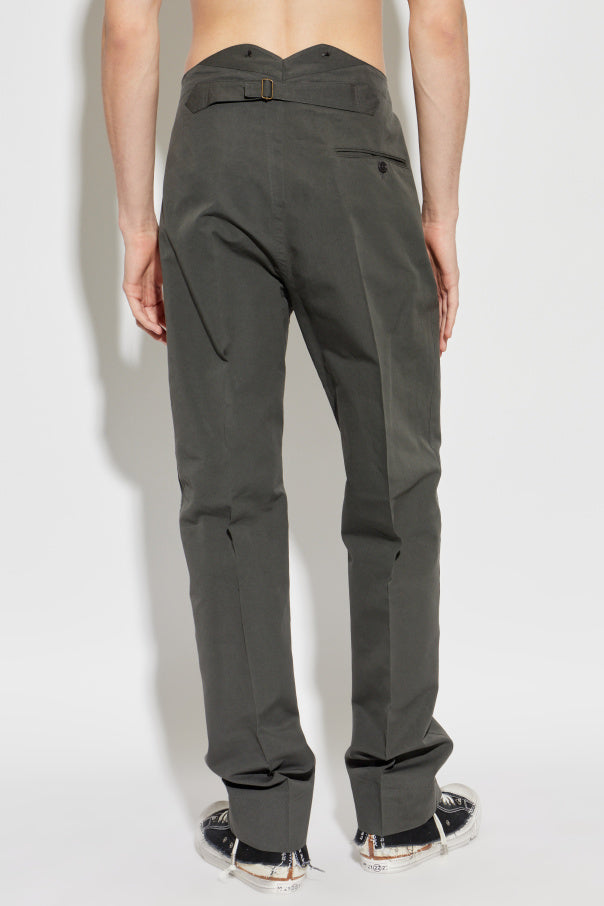 Maison Margiela GREY Cotton trousers 4