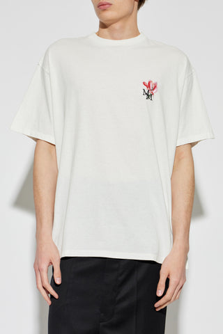 Maison Margiela WHITE T-shirt with logo 3