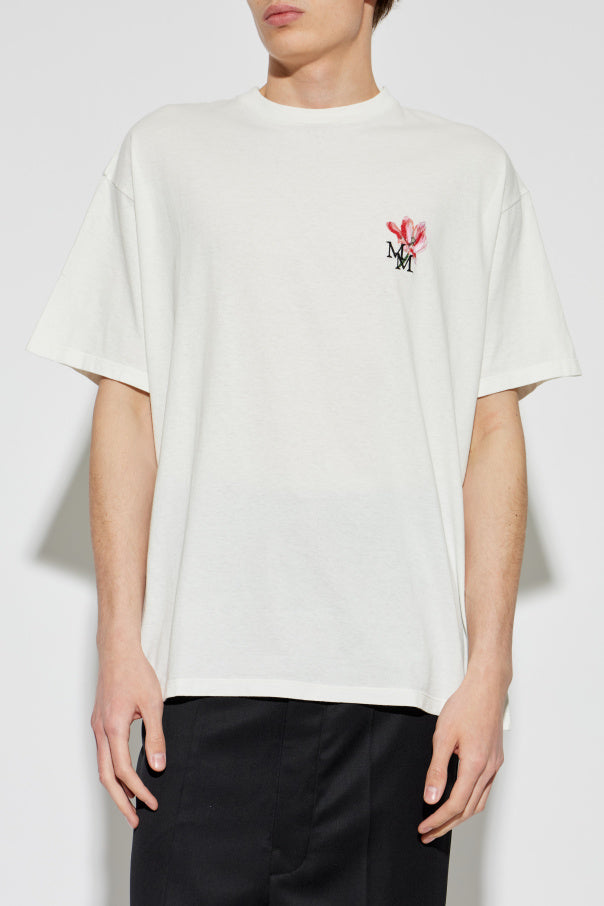 Maison Margiela WHITE T-shirt with logo 3