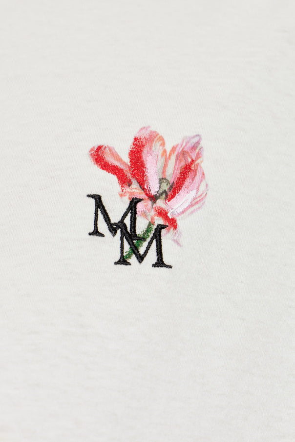 Maison Margiela WHITE T-shirt with logo 5