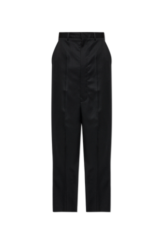 Maison Margiela BLACK Wool pleated trousers 1