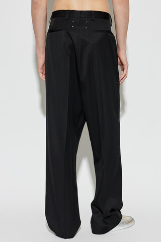 Maison Margiela BLACK Wool pleated trousers 4