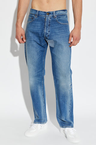 Maison Margiela BLUE Jeans with a `vintage` effect 3