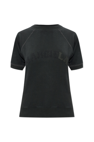 Maison Margiela BLACK T-shirt with logo 1
