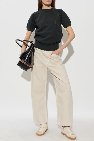 Maison Margiela BLACK T-shirt with logo 2