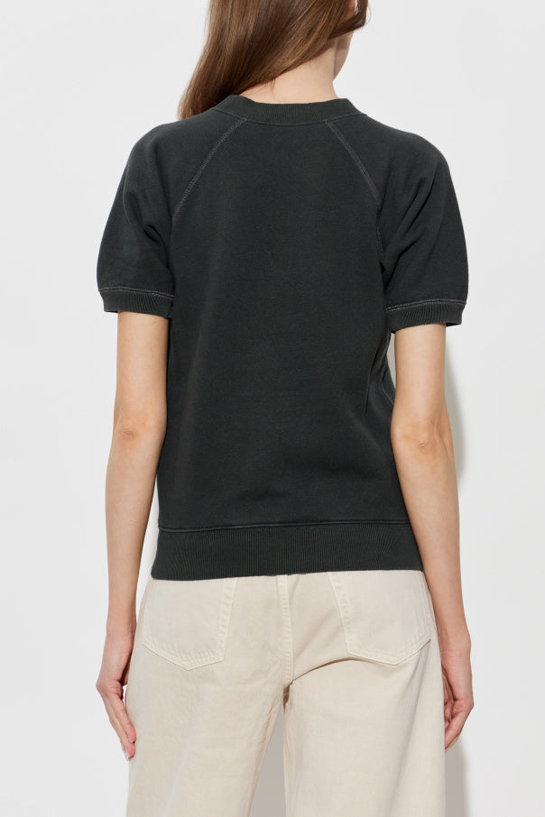 Maison Margiela BLACK T-shirt with logo 4