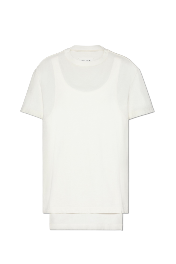 Maison Margiela WHITE Cotton T-shirt 1