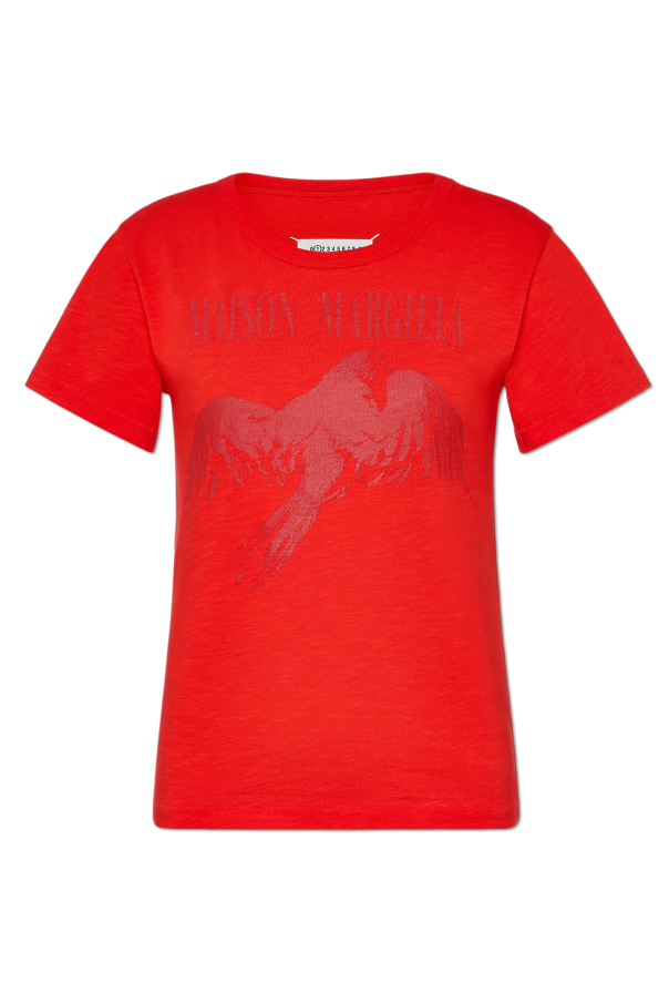 Maison Margiela RED T-shirt with print 1