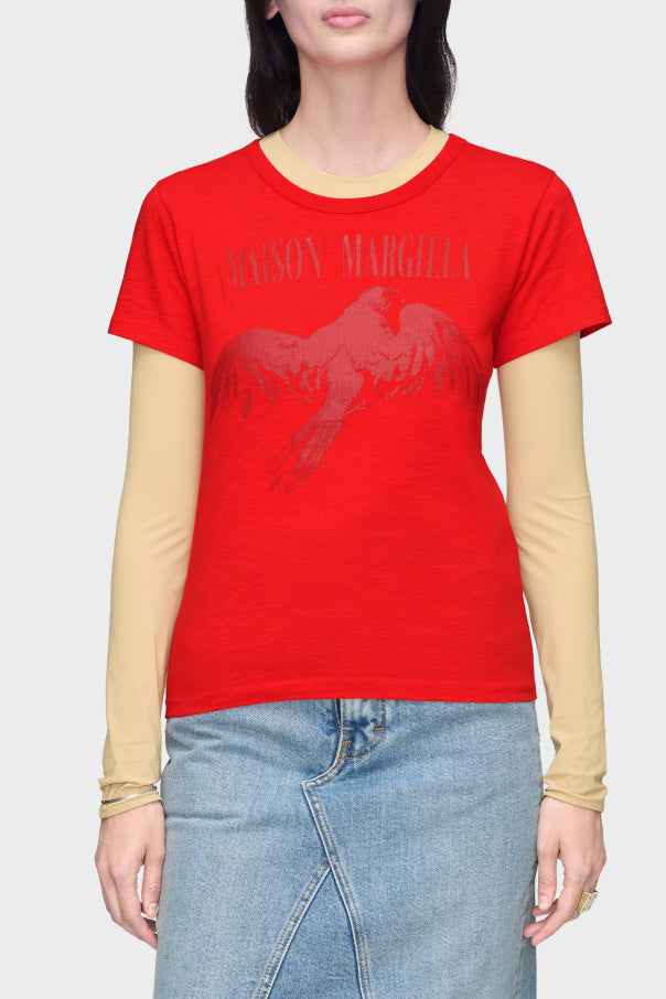 Maison Margiela RED T-shirt with print 3