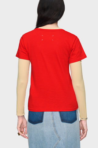 Maison Margiela RED T-shirt with print 4