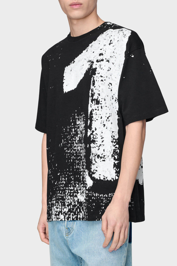 Maison Margiela BLACK T-shirt with print 3