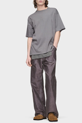 Maison Margiela GREY T-shirt with an asymmetrically finished hem 2