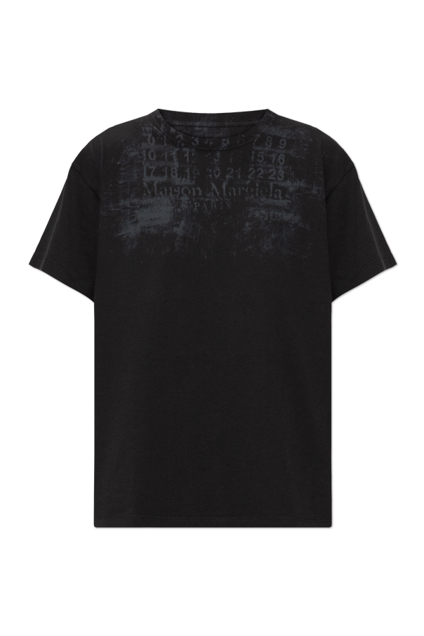 Maison Margiela BLACK T-shirt with print 1