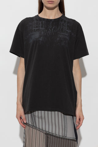 Maison Margiela BLACK T-shirt with print 3