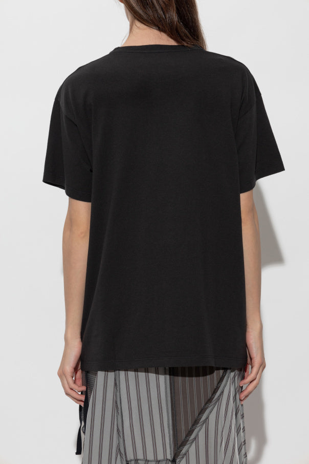 Maison Margiela BLACK T-shirt with print 4