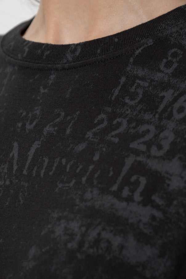 Maison Margiela BLACK T-shirt with print 5