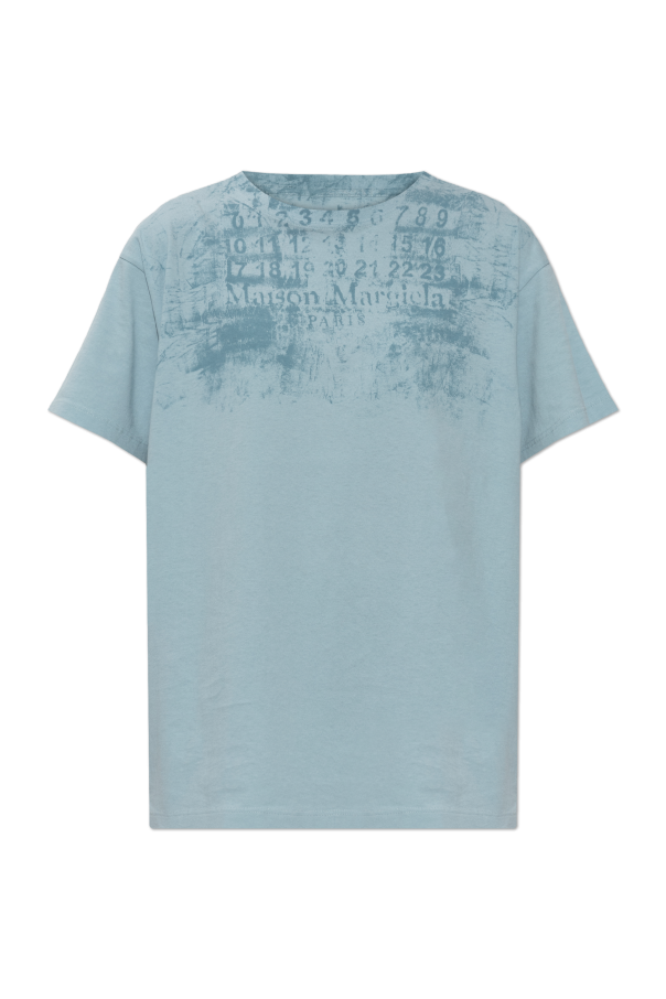 Maison Margiela BLUE T-shirt with print 1