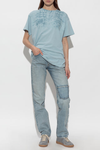 Maison Margiela BLUE T-shirt with print 2