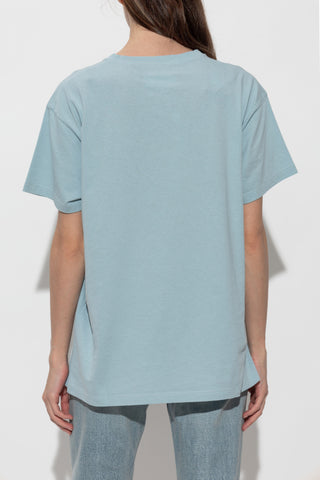 Maison Margiela BLUE T-shirt with print 4