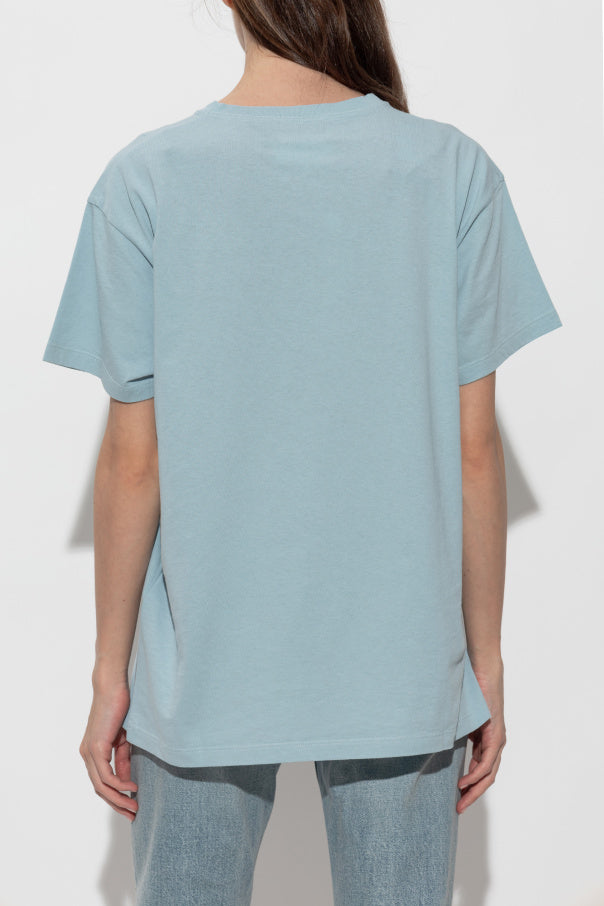 Maison Margiela BLUE T-shirt with print 4