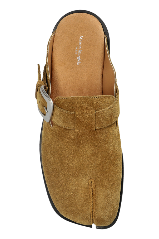 Maison Margiela BROWN Suede mules with "Tabi" cut-out 6