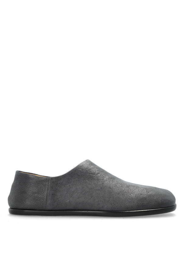 Maison Margiela GREY Leather Tabi cut-out shoes 1