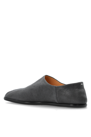 Maison Margiela GREY Leather Tabi cut-out shoes 5