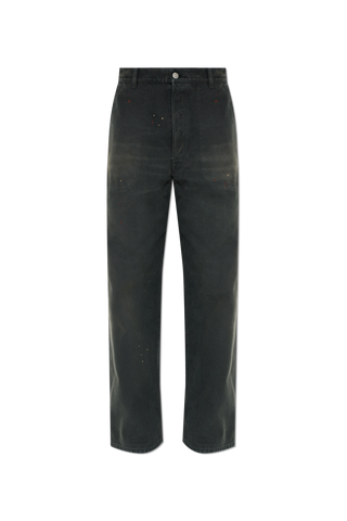 Maison Margiela BLACK Jeans with a vintage effect 1