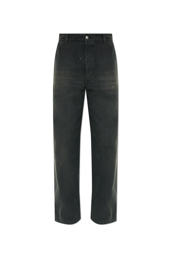 Maison Margiela BLACK Jeans with a vintage effect 1