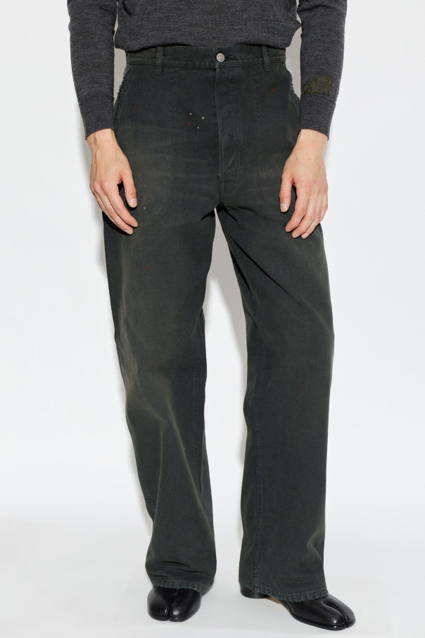 Maison Margiela BLACK Jeans with a vintage effect 3
