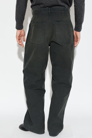 Maison Margiela BLACK Jeans with a vintage effect 4